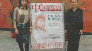 Stilista e ambasciatrice del Made in Italy in Cina