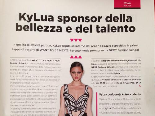 KyLua sponsor della bellezza e del talento