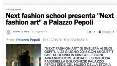 Next Fashion School presenta NFA a Palazzo Pepoli