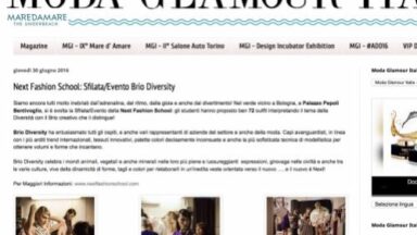 Next Fashion School: Sfilata/Evento Brio Diversity