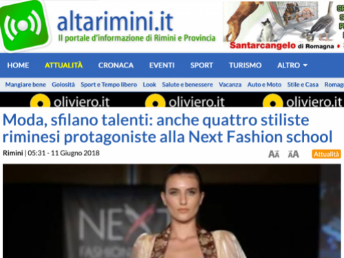 Moda: sfilano i talenti….