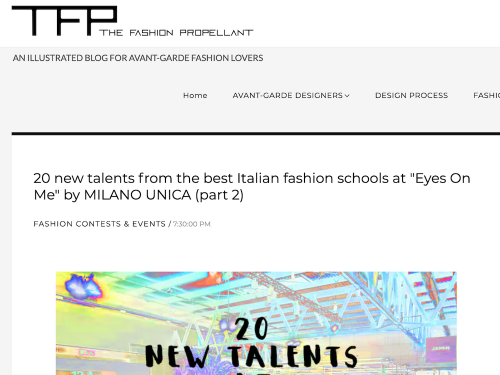 20 new talents fron the best italian fashion school…