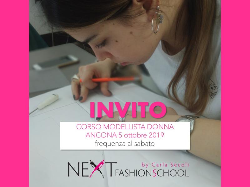 Invito Corso Modellista Donna 5 Ottobre 2019