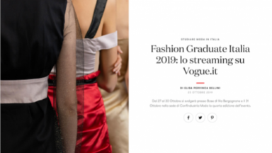 Fashion Graduate su Vogue.it