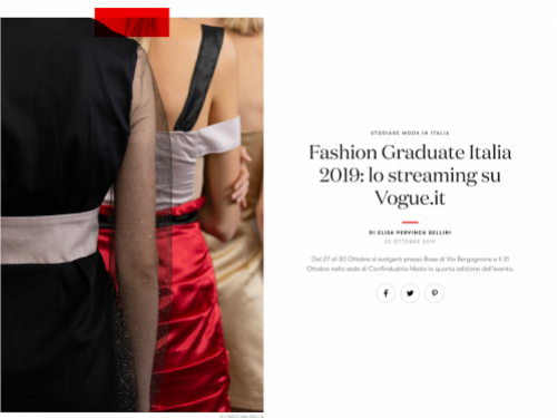 Fashion Graduate su Vogue.it