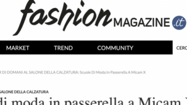 Scuole di Moda in passerella a Micam X