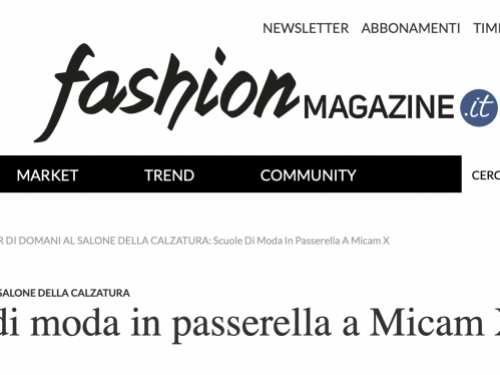 Scuole di Moda in passerella a Micam X