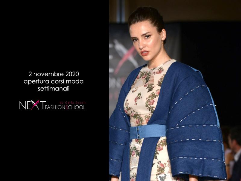 Apertura corsi moda settimanali 2 novembre 2020