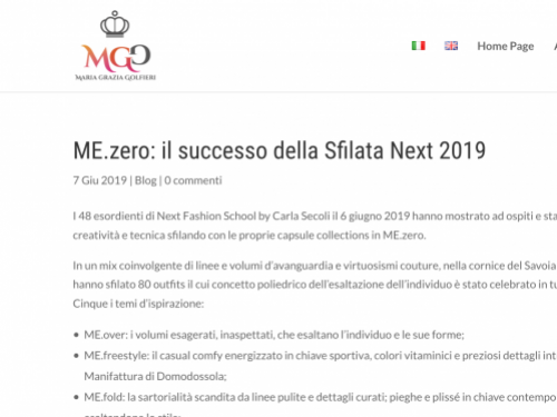 ME.zero la sfilata Next by Maria Grazia Golfieri