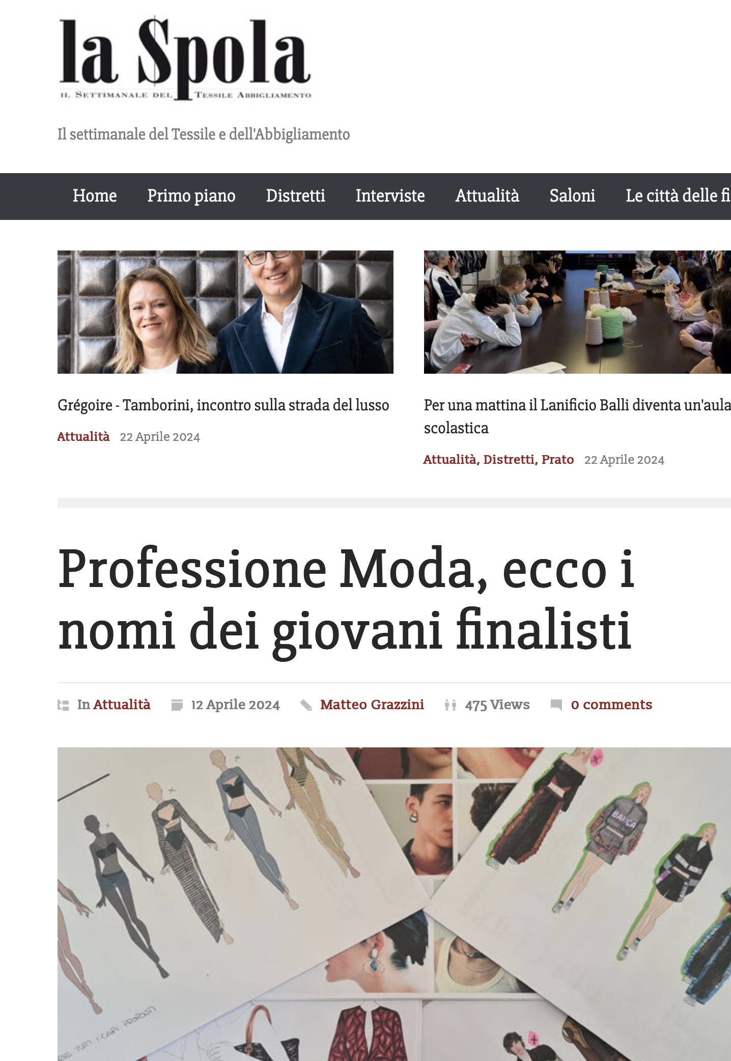 Professione Moda, ecco i nomi dei giovani finalisti